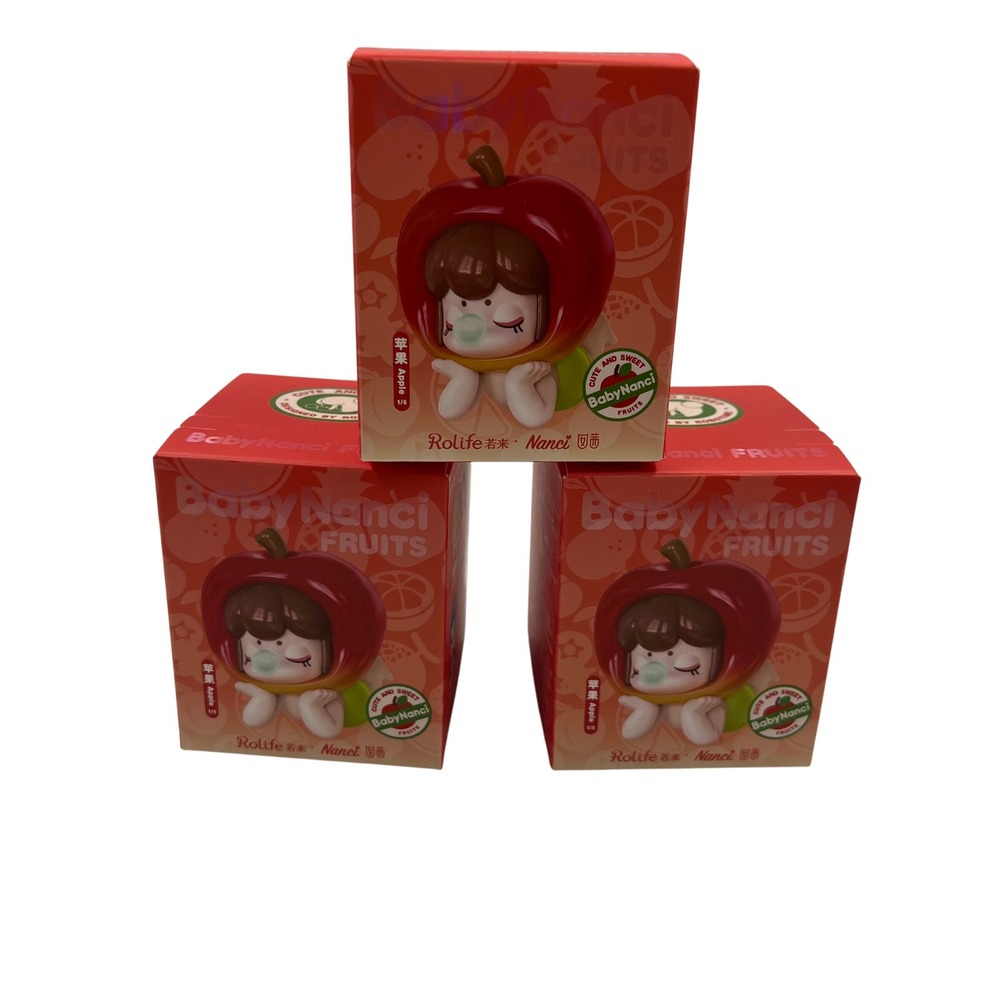 Rolife Nanci BabyNanci Fruits Blind Box Lot of 3 Sealed Mystery Figures NBXX